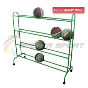 Купить Тележка для мячей мобильная 4 уровня ХИ-МТ14 в Самаре 