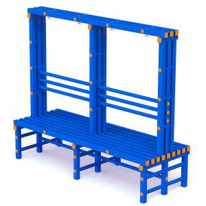 Купить Скамья-вешалка двухсторонняя 2000х734х1700 мм в Самаре 