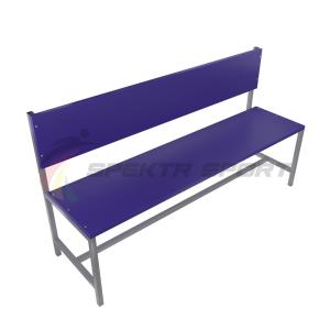 Купить Скамейка для раздевалок со спинкой (цельная) 2000 мм ЛДСП в Самаре 