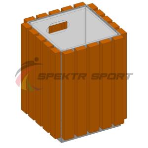 Купить Урна металлическая в деревянной обрешетке SP МФ400 в Самаре 