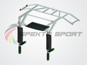 Купить Турник-брусья-пресс Прометей цельносварной с доп. хватами цв. белый в Самаре 