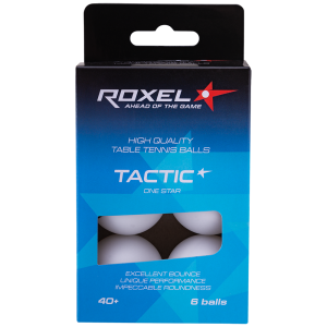 Купить Мяч для настольного тенниса Roxel 1* Tactic, белый, 6 шт в Самаре 