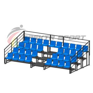 Купить Трибуна для зрителей 4 ряда на 34 места с перилами в Самаре 