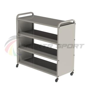 Купить Стеллаж для спортивного инвентаря 4 полки 103х102х43,5см мобильный в Самаре 