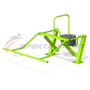 Купить Уличный силовой тренажер для комбинированного жима на верхнюю и нижнюю часть тела, мышцы кора в Самаре 