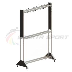 Купить Стеллаж для лыж мобильный + вешалка для палок на 20 пар Медиум-2М+ в Самаре 