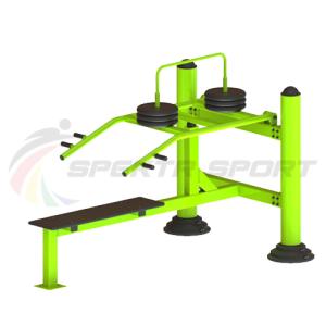 Купить Уличный тренажер для развития мускулатуры плечевого пояса с изменяемой нагрузкой из положения лежа в Самаре 