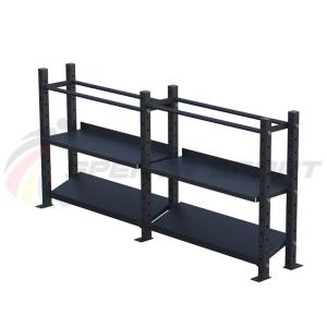 Купить Модульный стеллаж для гантелей, гирь и медболов 3780х430х1200 (2 секции) в Самаре 