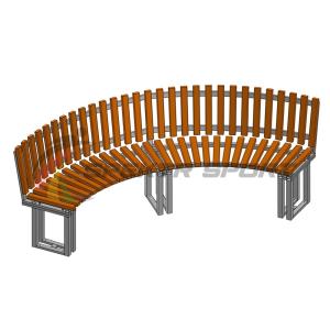 Купить Диван парковый со спинкой полукруглый Веер в Самаре 