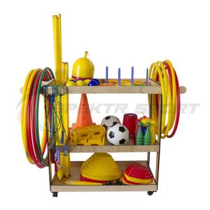 Купить Тележка деревянная со спортинвентарем передвижная в Самаре 