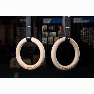 Купить Кольца гимнастические 32 мм черные стропы в Самаре 