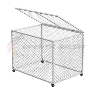 Купить Корзина для хранения мячей передвижная металлическая (сетка) разборная в Самаре 