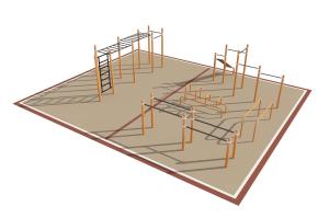 Купить Площадка уличная для воркаут Дворовая 5_76mm в Самаре 