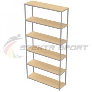 Купить Стеллаж для спортивного инвентаря 6 полок (полки фанера) в Самаре 
