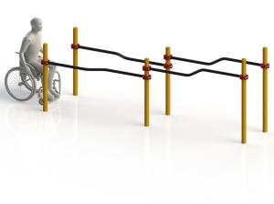 Купить Брусья параворкаут изогнутые разноуровневые WRK-D10_76mm в Самаре 