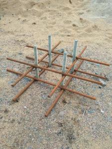 Купить Каркас для заливки бетонной смеси (ёжик) для монтажа уличных тренажеров в Самаре 