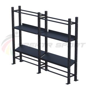 Купить Модульный стеллаж для гантелей, гирь и медболов 2580х430х1950 (2 секции) в Самаре 