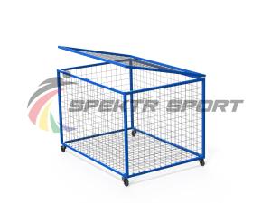 Купить Корзина для хранения мячей передвижная металлическая (сетка) в Самаре 