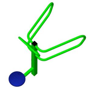 Купить Уличный тренажер взрослый Диск + Брусья ТС 110-2 в Самаре 