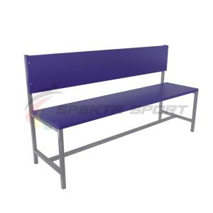 Купить Скамейка для раздевалок со спинкой (цельная) 1500 мм ЛДСП в Самаре 