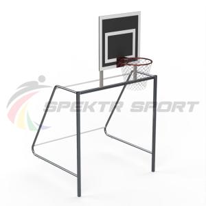 Купить Ворота мини-футбольные детские с баскетбольным щитом из фанеры и кольцом в Самаре 