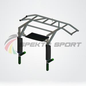 Купить Турник-брусья-пресс Прометей цельносварной с доп. хватами цв. серый в Самаре 