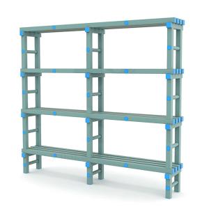 Купить Стеллаж для инвентаря в бассейн жесткий ПВХ 2000х345х1800 мм в Самаре 