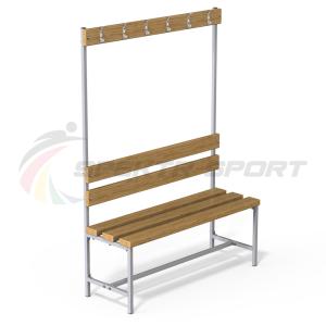 Купить Скамейка с вешалкой для раздевалок (разборная) 1600 мм в Самаре 
