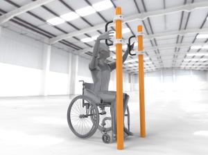 Купить Брусья параворкаут для подтягивания на коляске WRK-D07_76mm в Самаре 