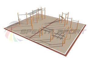 Купить Площадка уличная для воркаут Дворовая 2_76mm в Самаре 