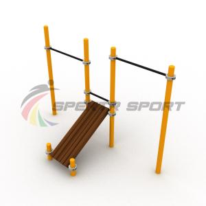 Купить Турники разновысотные Воркаут с лавочкой для пресса SP WRK-36_76mm в Самаре 