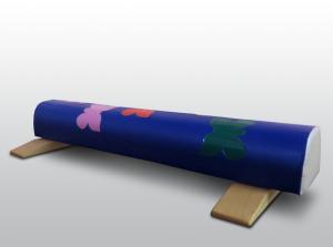 Купить Бревно гимнастическое 1,5м круглое напольное мягкое с аппликацией (с опорами) в Самаре 