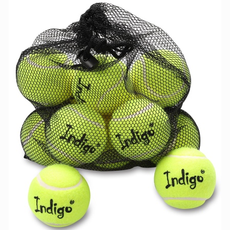 Купить Мяч для большого тенниса Indigo (12 шт в сетке) начальный уровень в Самаре 